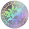 OLYCRAFT 480 Stück/10 Blätter Manipulationssichere Hologramm Etiketten 2cm Original Sun Earth Sicherheitsaufkleber Manipulationssicheres Siegel Holografischer Hologramm Etiketten