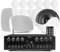 8-Zone NCSS8 Multiroom Speaker System, Ceiling Speaker System - Home Ceiling Speaker System with 14 Indoor Speakers & Outdoor Garden Speakers - Bluetooth Multi Room Ceiling Speaker System
