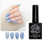 Sun&Beam Nails One-Step Gel Polish 3-in-1 | No Base or Top Coat Needed No Sanding UV/LED Compatible Easy Removal 15ml (#46 Sheer Twilight Blue)