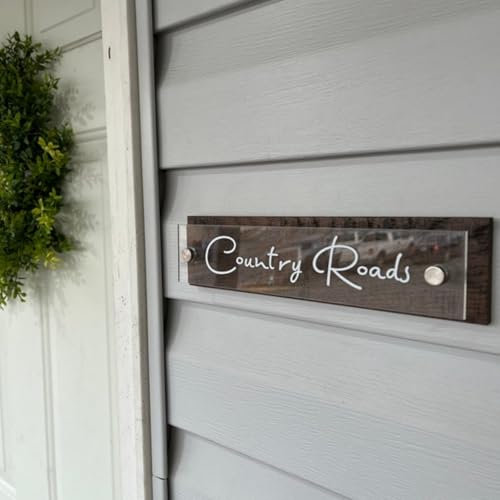 Wall Sign Name Plate,Personalized Rustic Wooden Name Plate for Doors,Custom Office Door Signs,Personalized Plaque for Wall,Desk Name Plate,Executive CEO Sign,Office Sign (30cmx9cm)