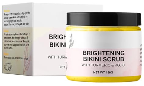 KOAHDE Kurkuma & Kojisäure Körperpeeling,Tiefenreinigendes Körperpeeling,Kurkuma-Peeling-Gesichtscreme,150G,1PC