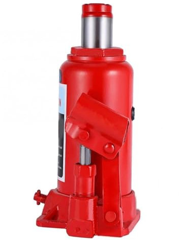 ZKLGS Cric per Auto Cric Idraulico for Auto da 2/5/10 tonnellate, Supporto for Sollevamento Auto, cric a Bottiglia saldato, for Riparazione Auto, camioncino, Camper(10 TON)