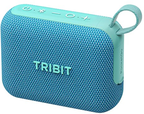 Tribit PocketGo Mini Enceinte Bluetooth Portable, IP68 étanche | 7 W, son puissant, 20 h d'autonomie, Bluetooth 6.0, flottante, EQ, appairage TWS, voyages, plein air, douche, bleu