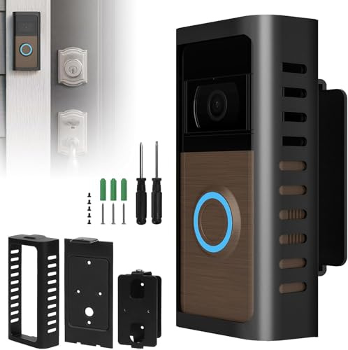 Upgrade für Ihre Ring Klingel: Edelstahl-Montagehalterung mit verstellbarem Winkel (0-45 Grad) – Stabil & Langlebig Türklingelhalterung,Doorbell Halterung Einstellbare Montagehalterung Zubehör