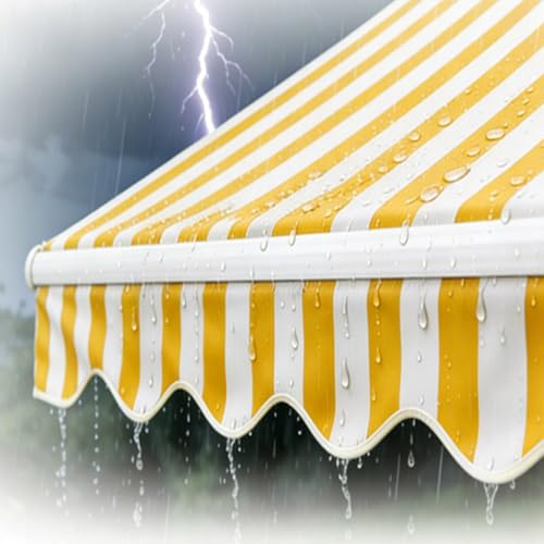 Tela Per Tende Da Sole 500x250cm 400x200cm 300x150cm 250x200cm Tessuto Di Ricambio Per Tende Da Sole, Telo Di Ricambio Anti-UV Per Esterno Giardino E Cortili