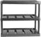 ARTECSIS Etagère Plastique/Etagere à Chaussures 3 Niveaux - Anthracite - 53x47,5x36,5cm / Etagere Plastique Rangement/Modulable, Extensible/Intérieur Extérieur - Garage, Buanderie, Entrée