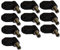 Aerzetix - 10x Connettori maschio jack adattatore presa di alimentazione - angolare 90° DC 5,5/2,1 mm - da saldare - C42273