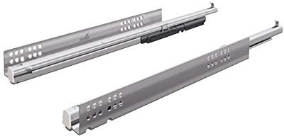 Coulisse bois quadro v6 silent system eb23 - Sens : Gauche - Longueur : 450 mm - HETTICH