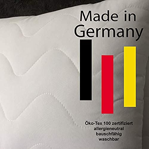 IT_IS IN Kissen Inlett Schlafen-Sie-wohl allergieneutral, weiß, gesteppt mit Reißverschluss (1, 40 x 80 cm)