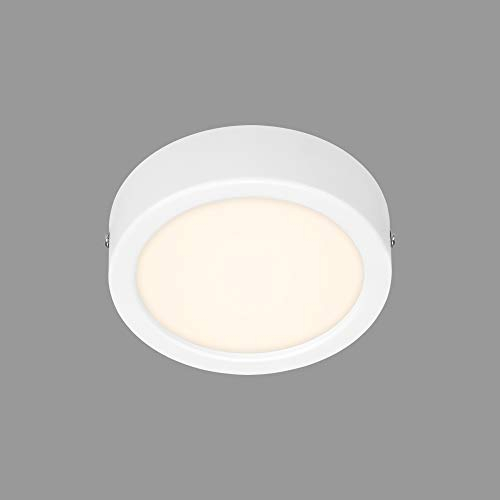 BRILONER Leuchten - LED Aufbauleuchte, Deckenlampe, Deckenleuchte 7 Watt, 700 Lumen, 4.000 Kelvin, Rund, Weiß, 120x32mm (DxH)