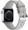 Tasikar Compatibile per Cinturino Apple Watch 42 mm 44 mm 45 mm Cinturini di Sportivo in Vera Pelle e Silicone Morbido Compatibile per Apple Watch Ultra Serie 9/8/7/6/5/4/3/2SE- (42/44/45mm, Grigio)