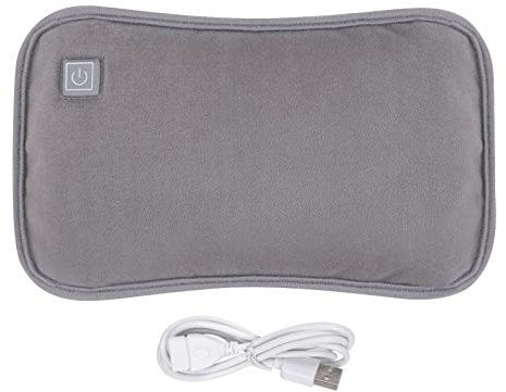 USB-Handwärmer, 3 Modi, elektrische Wärmflasche aus Graphen, Oberfläche Flanell, waschbar, Arbeit mit Powerbank, für Büro, Reise