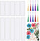 FEBSNOW 20-teiliges Lesezeichen-Harz-Formen-Set, 10 x Lesezeichen-Epoxid-Gussformen, 10 x Quasten und 1 Packung getrocknete Blumen für DIY-Lesezeichenherstellung