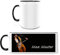 Manutextur Tasse mit Namen - personalisiert - Motiv Cello - viele Farben & Motive - weiß/schwarz - persönliches Geschenk mit Wunsch-Motiv und Wunsch-Name
