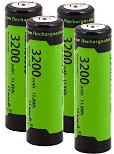 Rechargeable Batteries 4Pack for Video Doorbell, High Capacity Long Lasting 3.7V Batteries Low Self Discharge