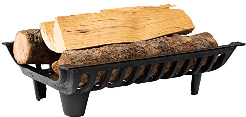 AGTEK 18 inch Fireplace Log Grate Heavy Duty Solid Steel Fire Grates Wood Stove Chimney Burning Rack Holder