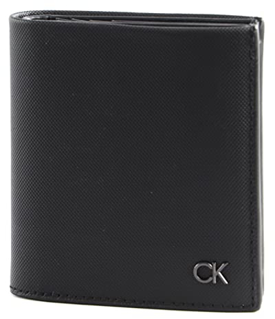 Calvin Klein Herren Geldbeutel Ck Trifold 6 CC Coint mit Münzfach, Schwarz (Ck Black), Einheitsgröße