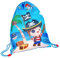 PERLETTI Kinder Sportbeutel für Schuhe mit Pirat Dinosaurier - Turnbeutel Jungen Undurchlässig für Kindergarten Reisen Sport - Schuhbeutel Sportsack Blau Lichtblau mit - 39x31 cm (Pirat)