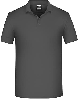 James & Nicholson Workwear Zip Sweat - Strapazierfähiges Sweatshirt mit kurzem Reißverschluss | Farbe: carbon | Grösse: 4XL