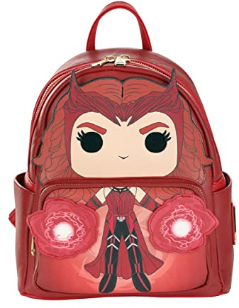 Loungefly Scarlet Witch Mini-Rucksack – ST, Rot/Ausflug, einfarbig (Getaway Solids), Standard