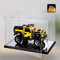 Naconmlet Acryl Vitrine/Schaukasten/Display Case/mit Spiegelboden und LED-Licht/Transparent Display Box für Lego Modellautos, Figuren, Sammlerstücke(30x20x20cm)