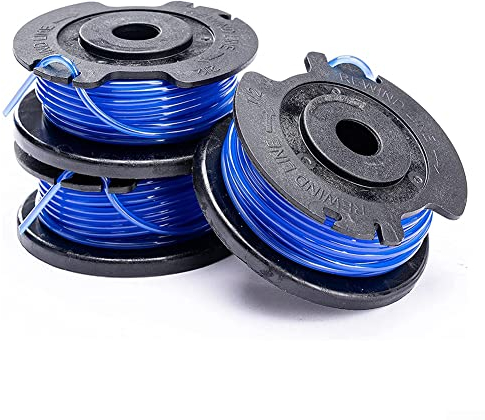 QOXEZY 3pcs Strimmer Spool Line for Greenworks 24V G24LT25 G24LT G24LT28 G24LT30M Grass Trimmer Brush Cutter,Autofeed Spools Replacement Trimmer Refills