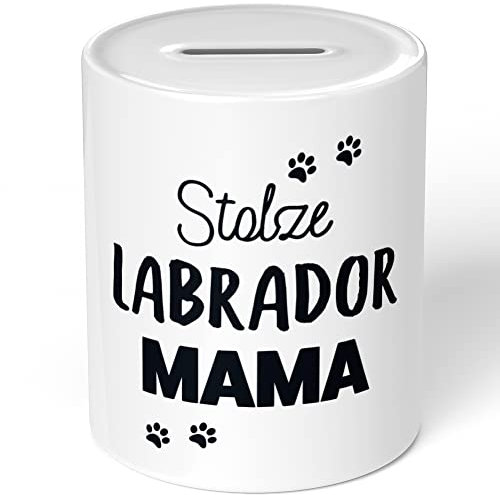 JUNIWORDS Spardose Sparbüchse, Stolze Labrador Mama (1009968)