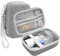 ProCase Tasche für Tragbar Inhalationsgerät, Hard EVA Inhalator Vernebler Organizer Aufbewahrungstasche, Asthma Inhaler Spacer Reisetasche Tragetasche, Stoßfest Inhaliergerät Schutzhülle -Grau