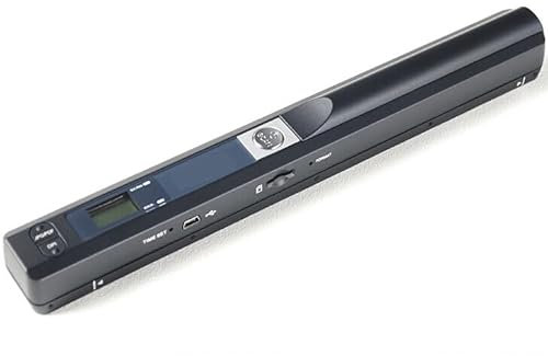 Winait Scanner per documenti portatile, formato A4, scanner portatile, 900 DPI, formati JPG/PDF, documenti aziendali/ricevute/libri/immagini (nero)