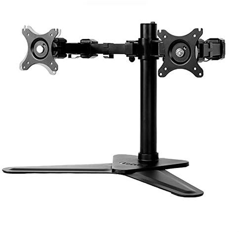 Monitor Halterung Dual-Monitorständer, freistehende Tischhalterung for 2 Monitore bis zu 30 Zoll, 22 Pfund. Vollständig verstellbarer Tischmontage-Ständerarm mit max. VESA 100 x 100 mm Monitor Arme
