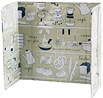 ABOOFAN Aluminum Foil Board Stove Guard Oil Splatter Screen Kitchen Cooking Oil Guard Gas Hob Grill Plate Easy to Clean