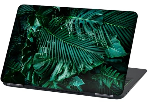 Laptop Folie Cover Abstrakt Klebefolie Notebook Aufkleber Schutzhülle selbstklebend Vinyl Skin Sticker (LP103 Monstera, 15 Zoll)