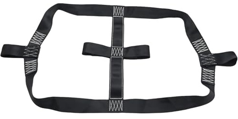 Anxingo Motorcycle Rear Wheel Tie Down Strap Motorcycle Transport Belt Wear Resistance in Black
