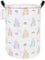 QUEENLALA Large Storage Basket,Laundry Hamper/Bathroom/Home Decor/Collapsible Round Storage Bin,Boys and Girls Hamper/Boxes/Clothing(Round-Rose Castle)