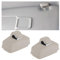 Adunsiaoto 2 Pezzi Clip per Visiera Auto, Clip Del Gancio Del Parasole, Gancio Parasole Staffa Sostituzione, Staffa Interna Ganci Della Visiera Sole Della Maggior Parte Delle Automobili(Beige)