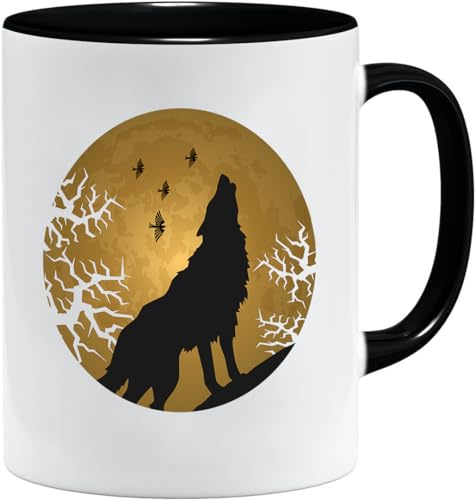 Nordisches Wikinger Tasse | Becher Geschenk Geschenkidee für alte Männer Papa Opa Kaffeetasse Wikinger-Motiv Totenkopf bierkrug thors hammer (VIKING013)