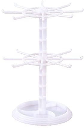 BABYVIVA Drehbarer Schmuckhalter für Schlüsselanhänger, Halskette, Schlüsselanhänger, Regal für Zuhause, Aufbewahrung für Ohrringe, Uhren