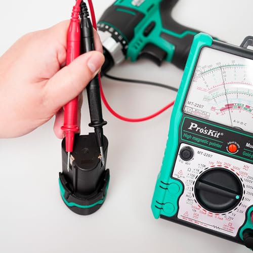 Pro'skit Taiwan Quality MT-2207 Funzione protettiva Multimetro analogico voltmetro di resistenza Ammetro Multi tester AC DC DMM Capacitor Tester NCV Ohm Hz Capacitance Multi-tester