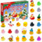 Harsever 2024 Adventskalender, 24 Tägiger Weihnachts Blind'Box, Rubber Duck Countdown Calendar, Überraschungsgeschenk mit Tiermotiven für Jungens