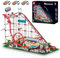 Mould King 11014 Technik Achterbahn Set, 3646 Teile Vergnügungspark Loop Coaster Modellbausteine für Erwachsene, MOC Elektrisches mechanisches Bausteinmodell Klemmbausteine Bausatz Spielzeug