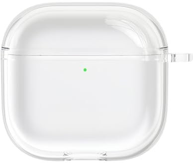 Hülle für AirPods 4, Schutzhülle Kompatibel mit Airpods 4 Generation, Transparent TPU Case für 4th 2024, Effektiver Stoß und Kratzschutz, USB-C, Kabelloses Laden,Klar