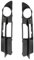 LXBSXY Maßgeschneidert Stoßstangen Gitter für BMW 5 Series E60 E61 2004 2005 2006 2007,Auto-Frontgrill 2Pcs Auto Links Rechts Seite Vorne,Nebelscheinwerfer Kühlergrill Zubehör