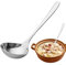 Louche à soupe - Grande cuillère à soupe | Louche en acier inoxydable | Louche à soupe en acier inoxydable | Cuillères à soupe en acier inoxydable | Cuillères de table pour manger | Cuillère à long ma