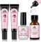 EBANKU 3PCS Solid Nail Glue Gel with Nail Dehydrator and Primer, Fast Dry Solid Semi Nail Glue No Uv Light Needed, Nail Prep Dehydrator & No Lift Nail Primer Nail Supplies for Long Lasting Nail Techs