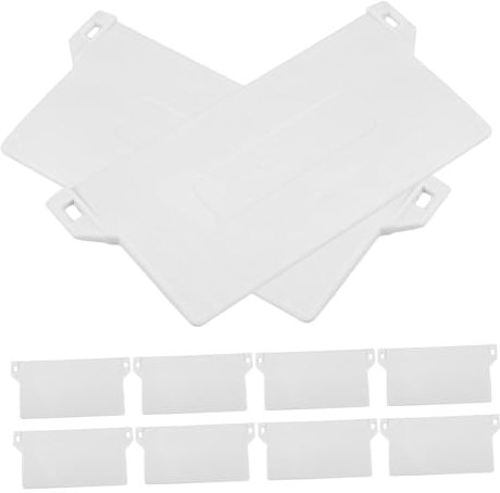 MAGICLULU 10 Pezzi Peso per a Rullo Verticale in PVC Bianco, Accessori per Riparazione Tende Verticali, Supporto Robusto e Sostituzione Facile
