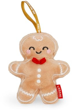 Legami Plush Oh Oh Ornaments Gingerbread Christmas Bauble Tree Hanging Polyester 9 x 10 x 4 cm