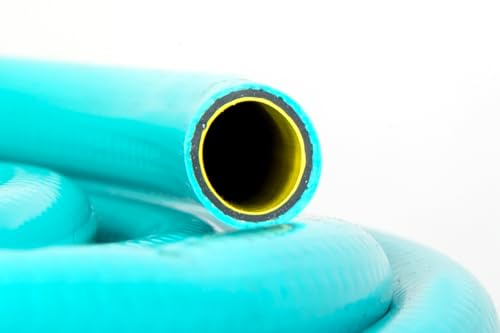 Tubo BRIGHT per Irrigazione, Ø19mm (3/4), 4 Strati, Antitorsione, Resistente UV, Verde Acqua (50M)