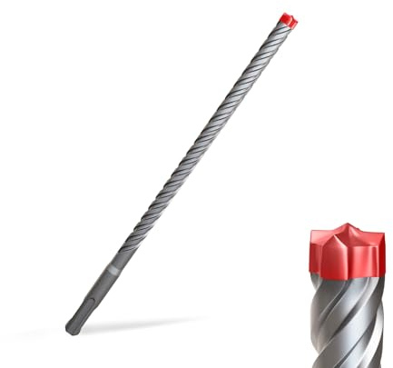 Foret professionnel SDS-plus (10 mm x 165 mm) pour béton armé - Foret haute performance pour marteau perforateur