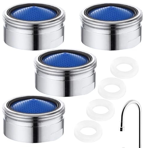 Mousseur Robinet, 4 pièces Mousseur Robinet M22, Mousseur pour Rob inet, Mousseur Rob inet Cuisine, Aerateur Ro binet Economie D'eau, pour Robin etterie Dans La Cuisine Et La Salle De Bain.