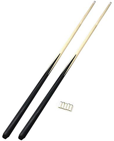 YRU Billard Queue, 2 Stück Kleine Kurze Billardstange Handgefertigt 50cm 68cm 90cm 120cm Holz Snooker Queue Ideal Für Enge Räume Und Jugendliche(Color:90CM)